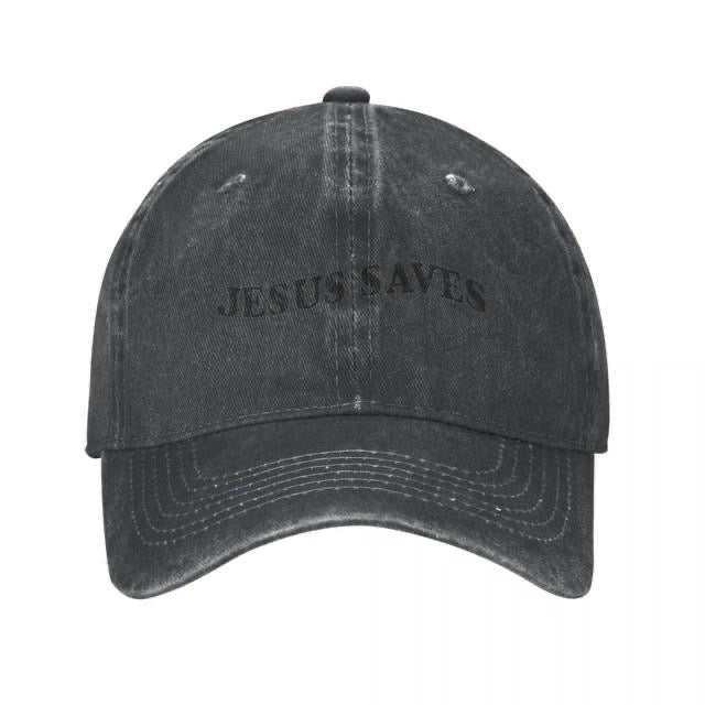 Jesus saves baseball cap