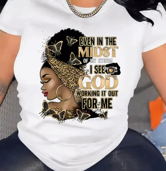 GOD IS IN THE MIDST OF HER T-SHIRT