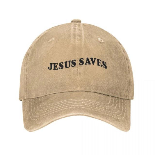 Jesus saves baseball cap